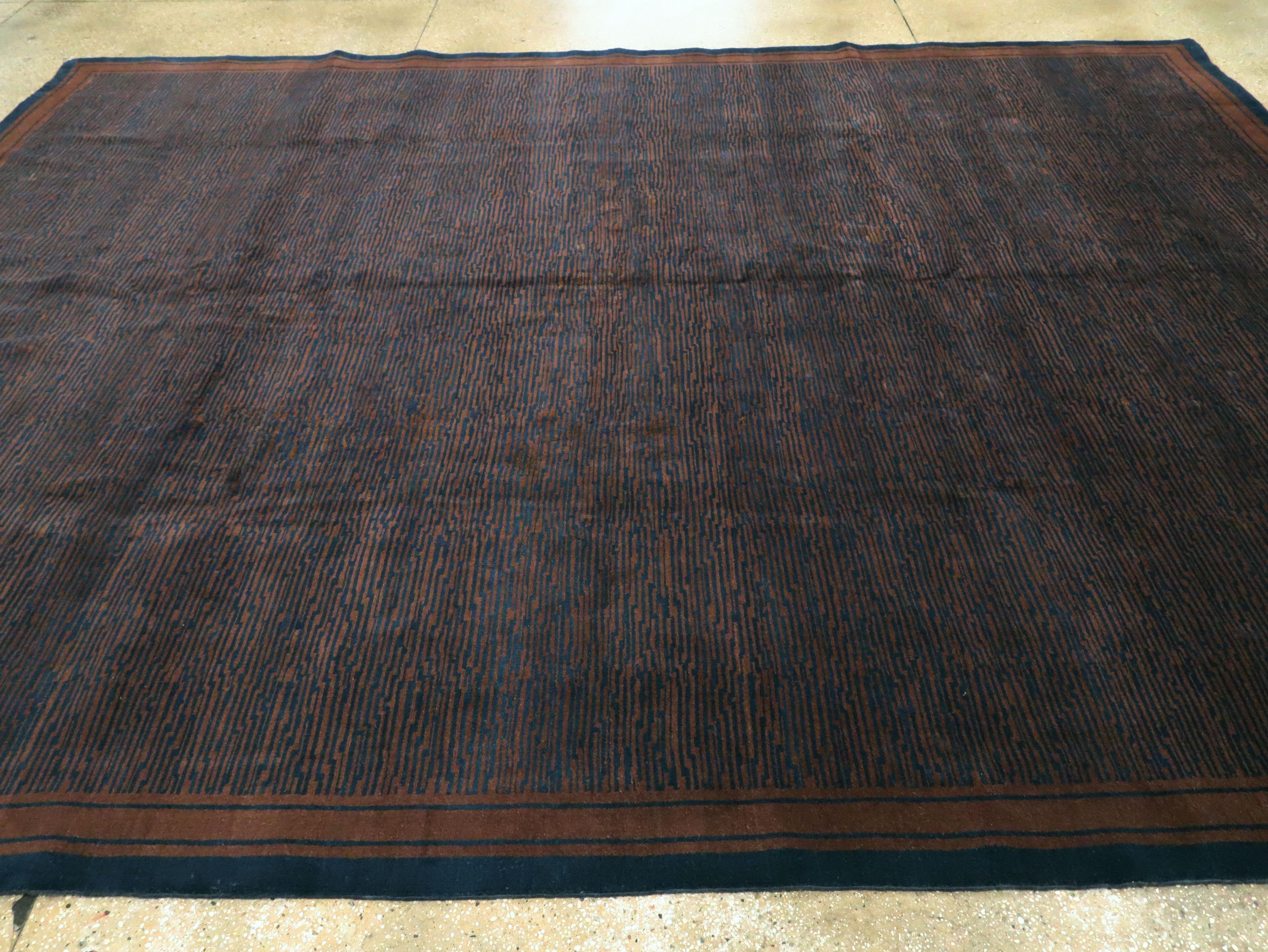 Vintage Indian Deco Carpet 3