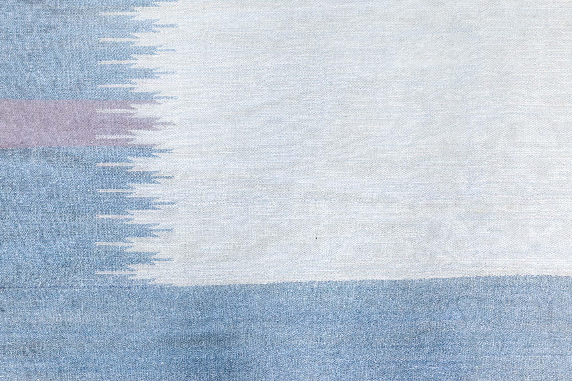 Mid-Century Modern Vintage Indian Dhurie Rug Doris Leslie Blau For Sale