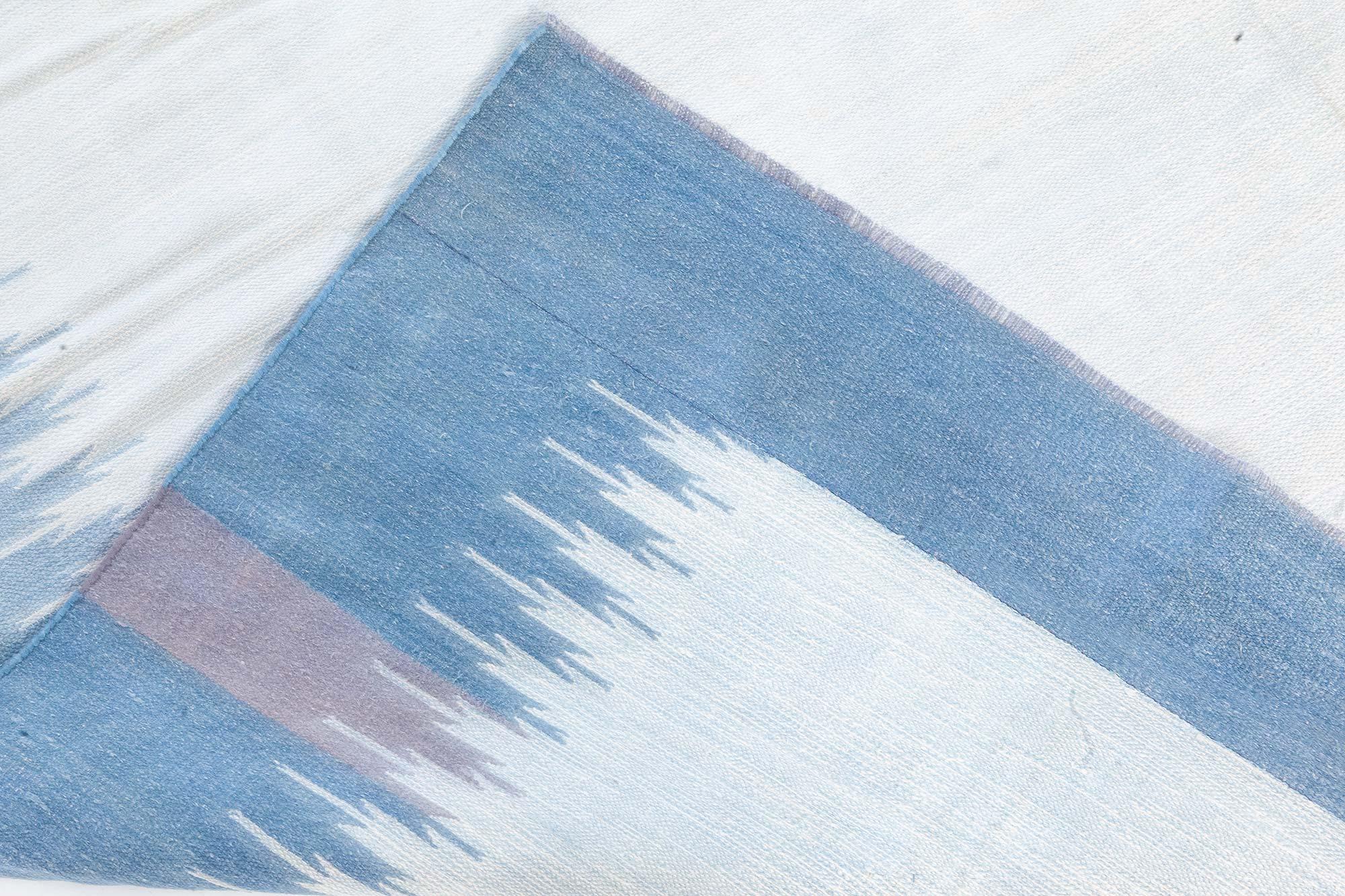 Cotton Vintage Indian Dhurie Rug Doris Leslie Blau For Sale