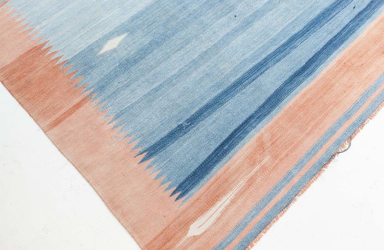 Vintage Indian Dhurrie Rug by Doris Leslie Blau For Sale at 1stDibs