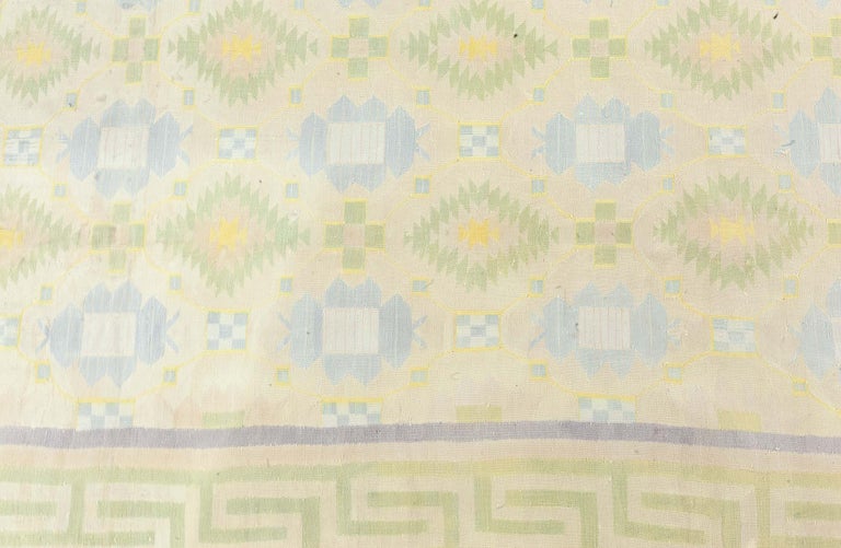 Vintage Indian Dhurrie Rug For Sale at 1stDibs