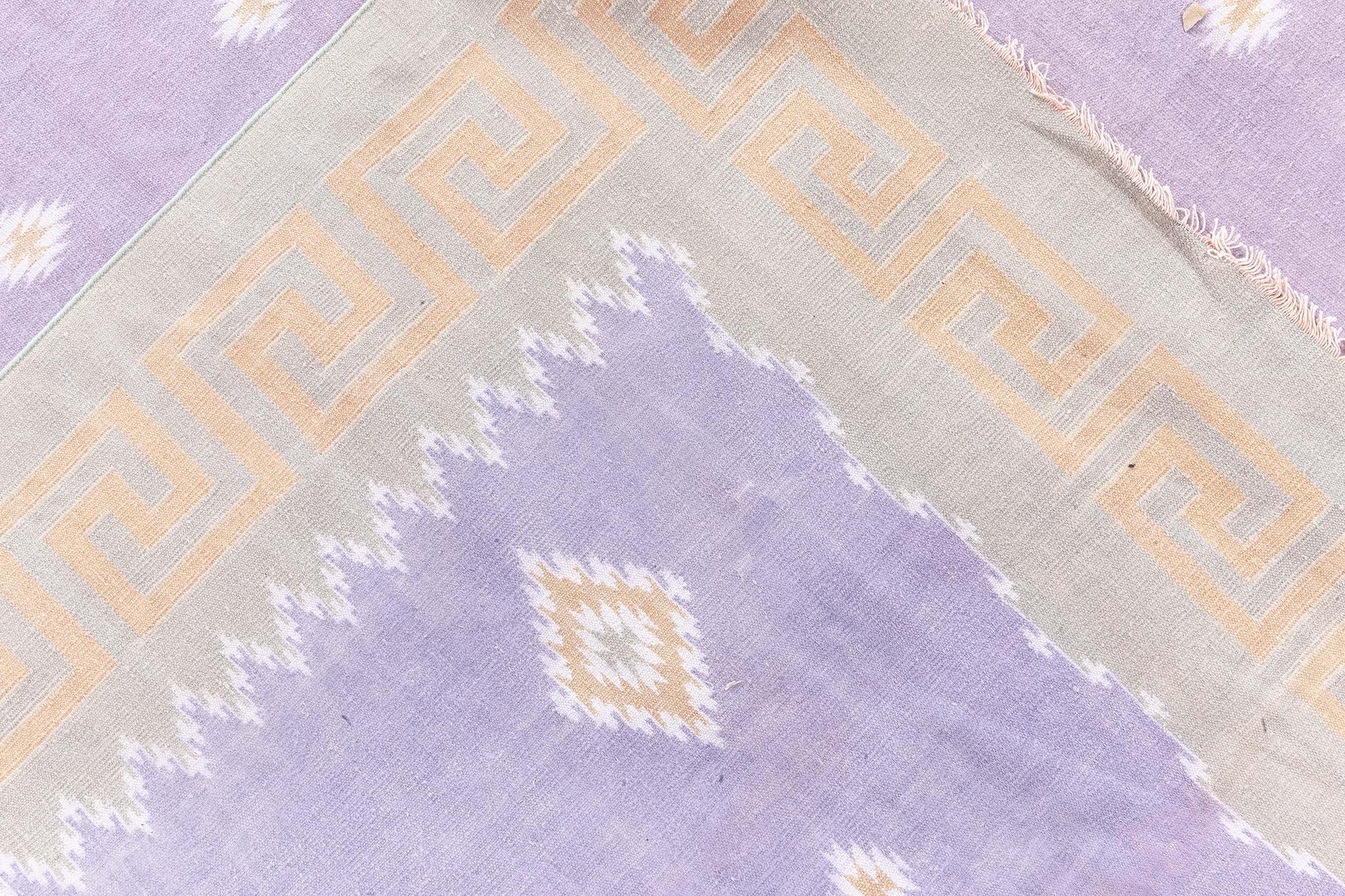 Vintage Indian Dhurrie Rug Doris Leslie Blau For Sale 3