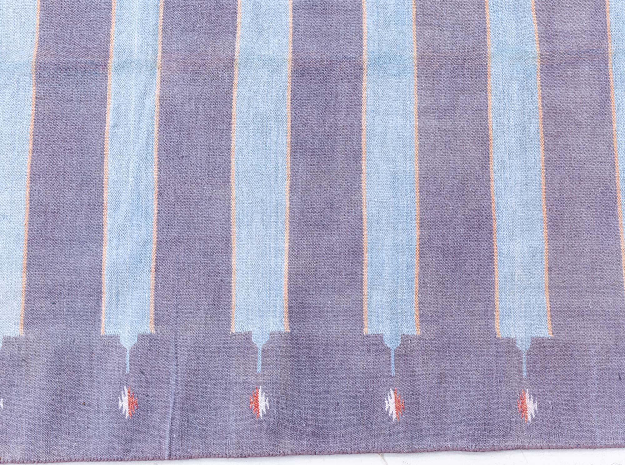 Alfombra India Dhurrie Vintage Doris Leslie Blau Indio en venta