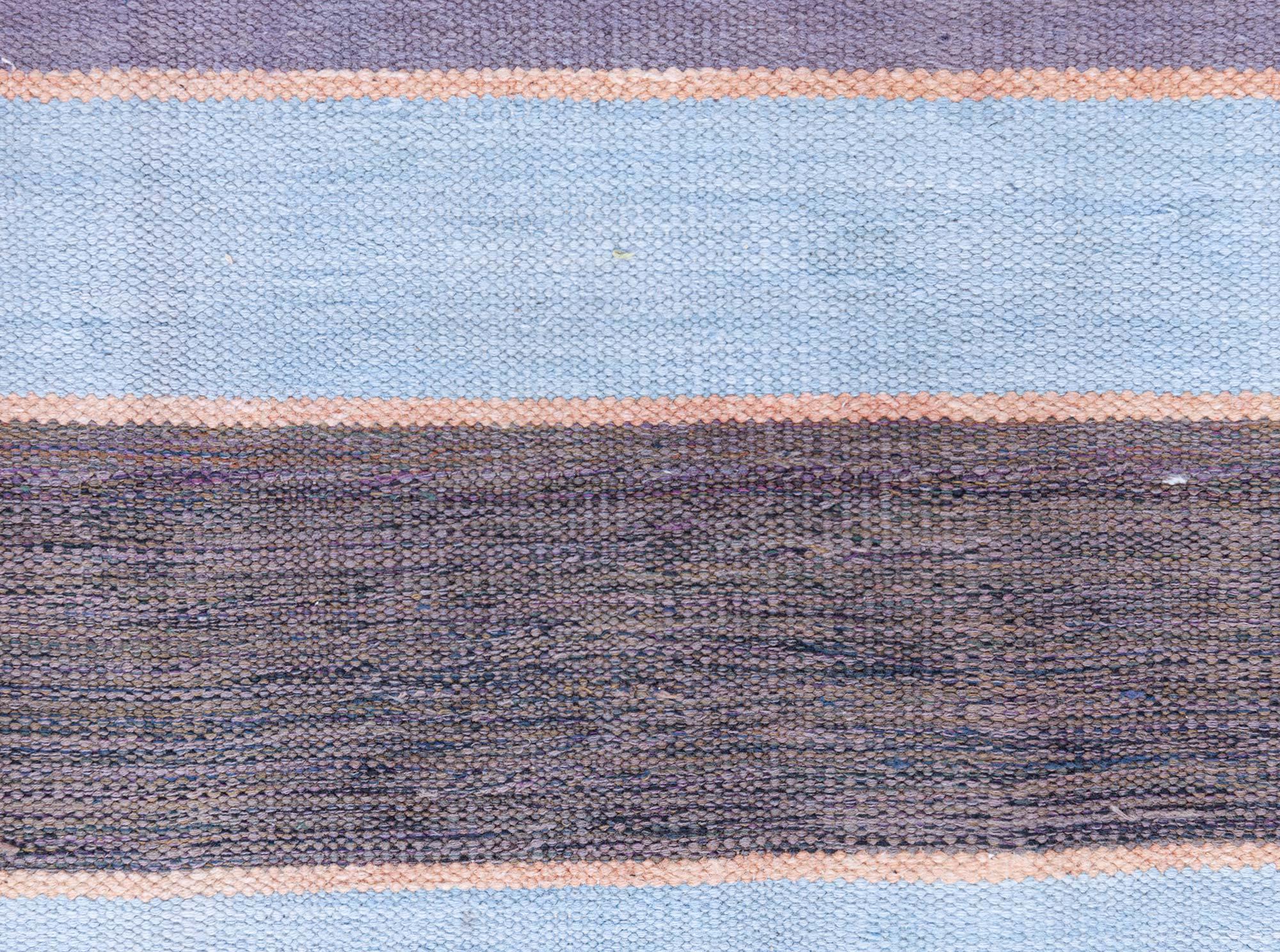 Hand-Woven Vintage Indian Dhurrie Rug Doris Leslie Blau For Sale