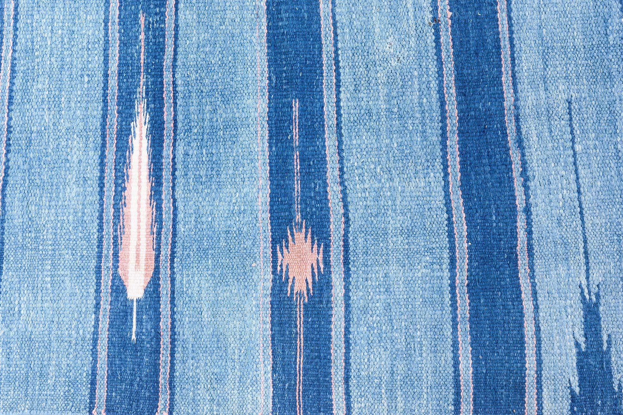 Tissé à la main Tapis Dhurrie indien vintage Doris Leslie Blau en vente