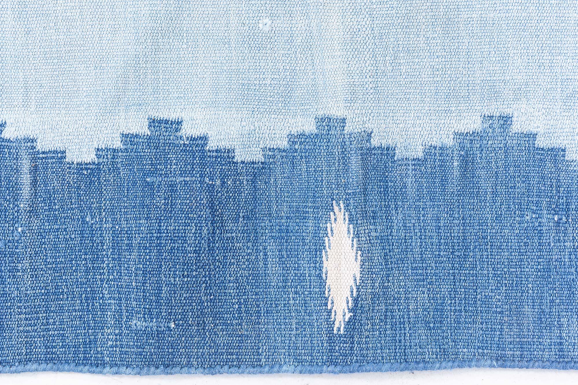 Hand-Woven Vintage Indian Dhurrie Rug Doris Leslie Blau For Sale