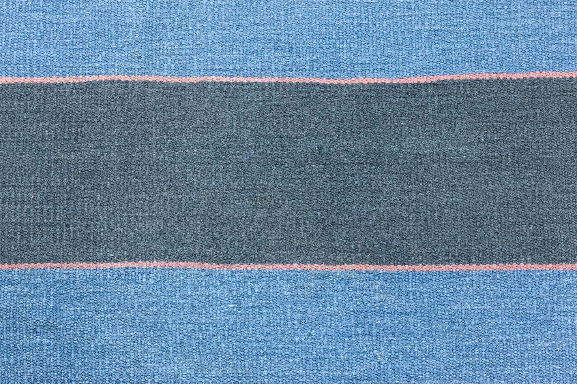 Tessuto a mano Tappeto indiano dhurrie vintage Doris Leslie Blau in vendita