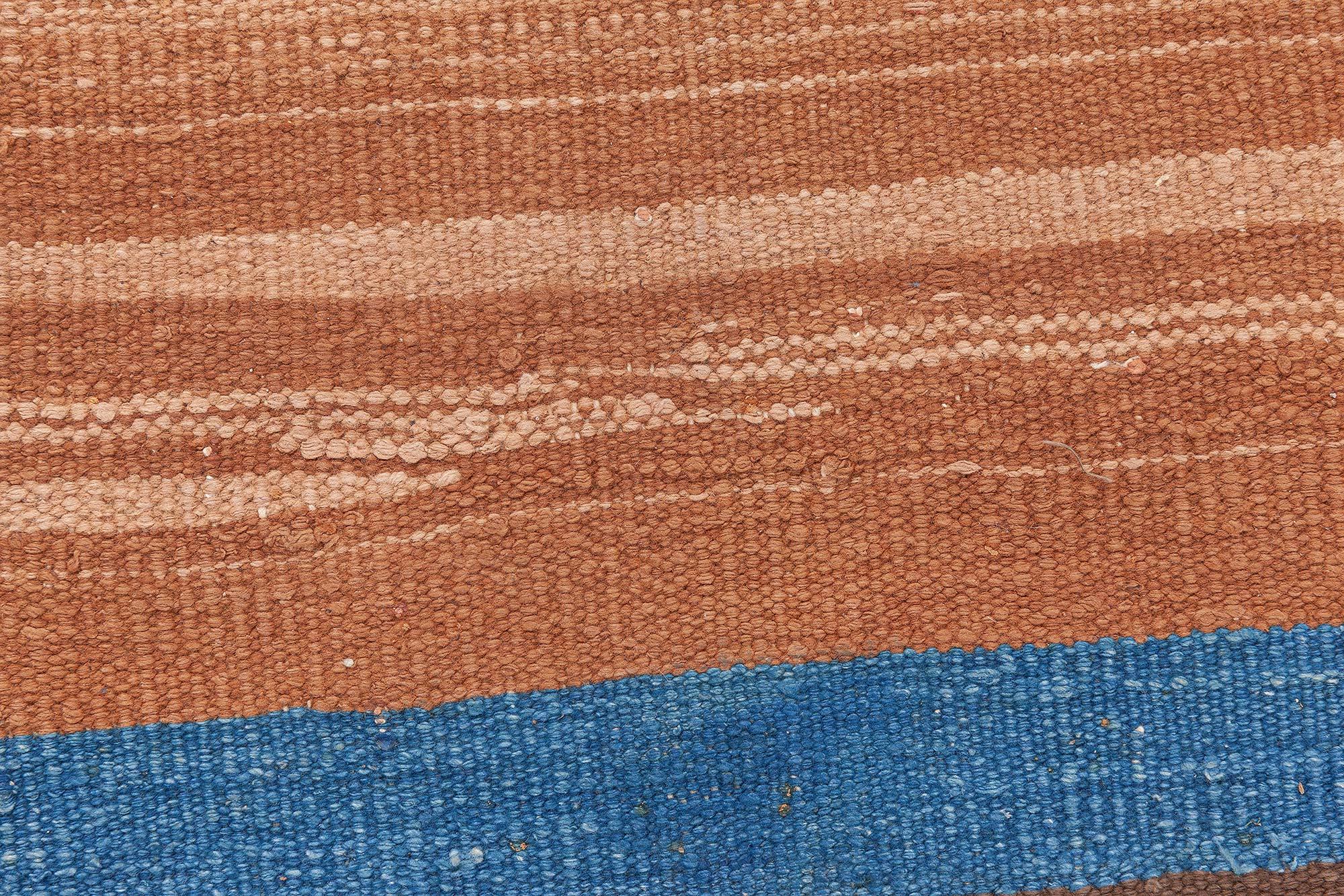 Indischer Dhurrie-Teppich Doris Leslie Blau, Vintage (20. Jahrhundert) im Angebot