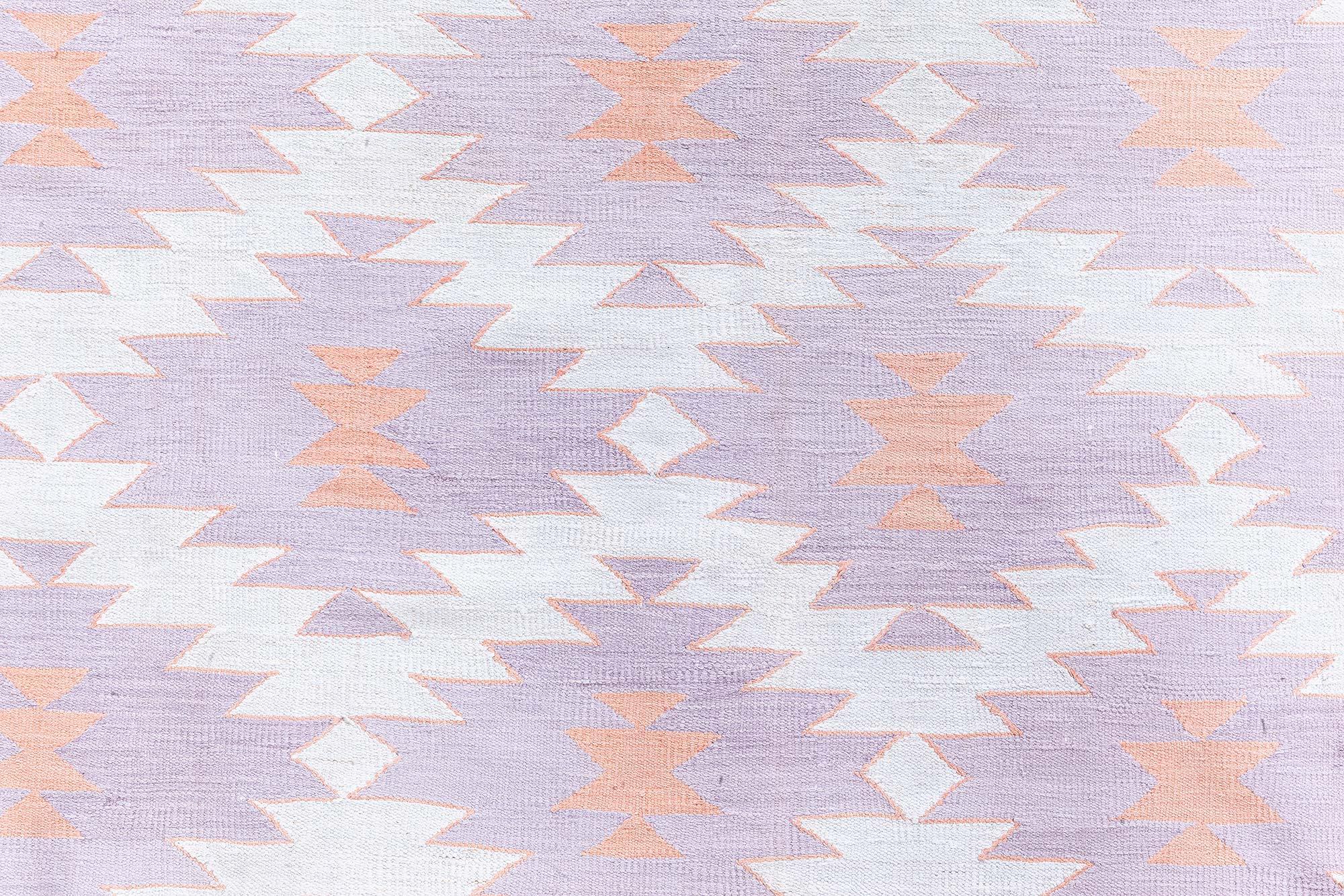 Indischer Dhurrie-Teppich Doris Leslie Blau, Vintage (20. Jahrhundert) im Angebot