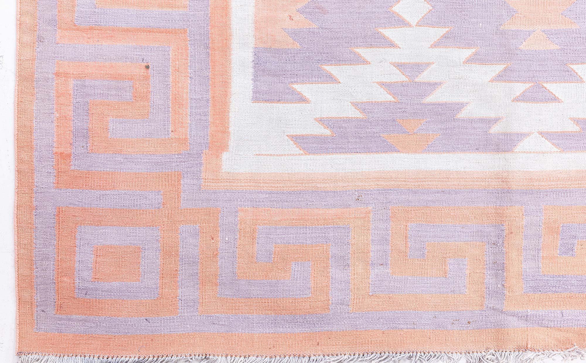 XX secolo Tappeto indiano dhurrie vintage Doris Leslie Blau in vendita