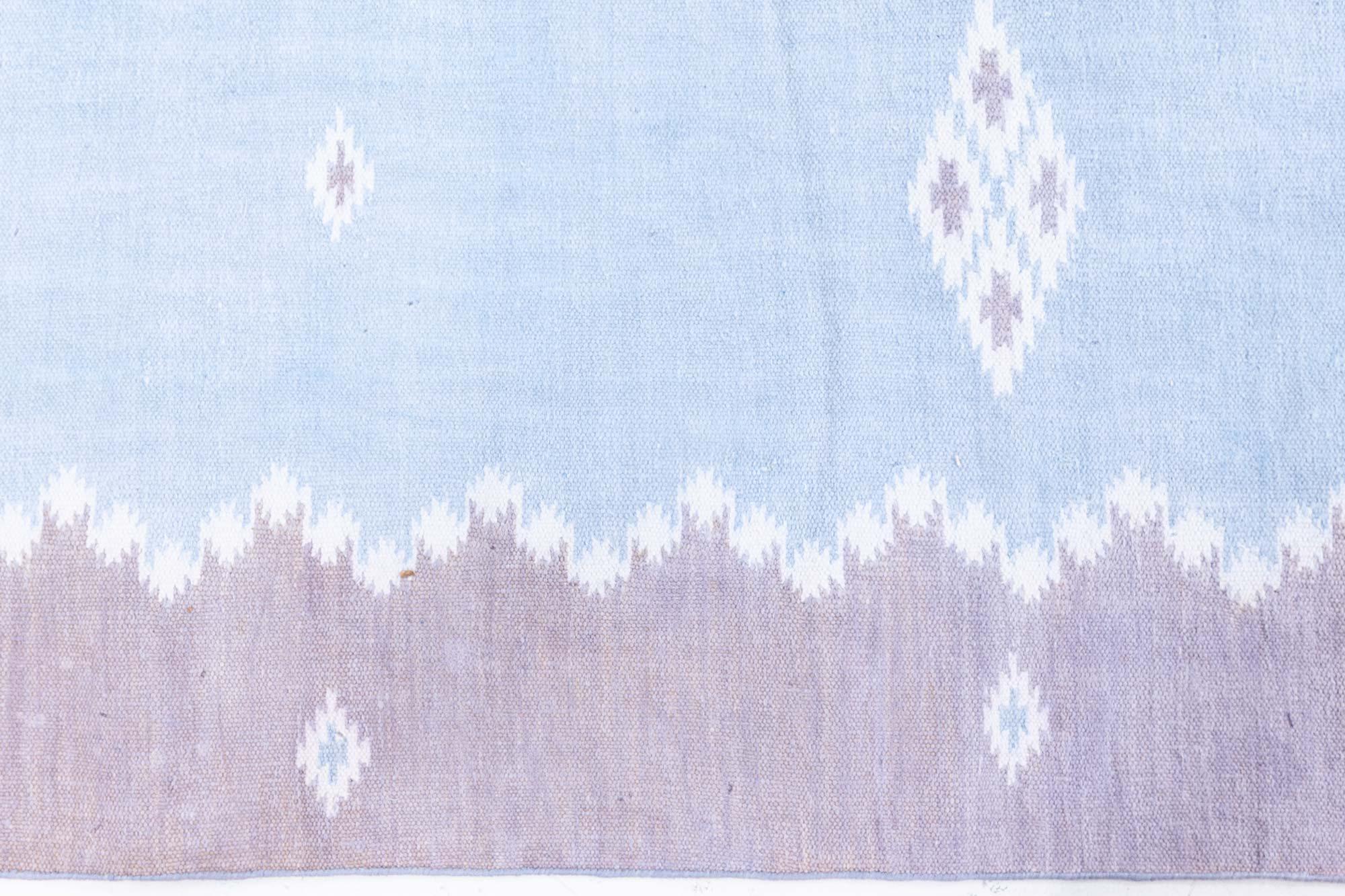Cotton Vintage Indian Dhurrie Rug Doris Leslie Blau For Sale