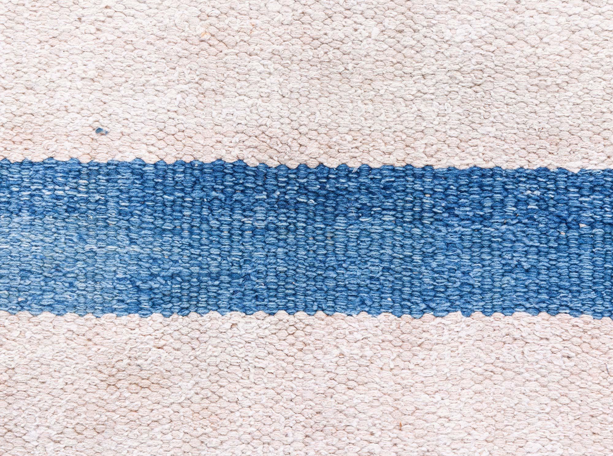 Cotton Vintage Indian Dhurrie Rug Doris Leslie Blau For Sale
