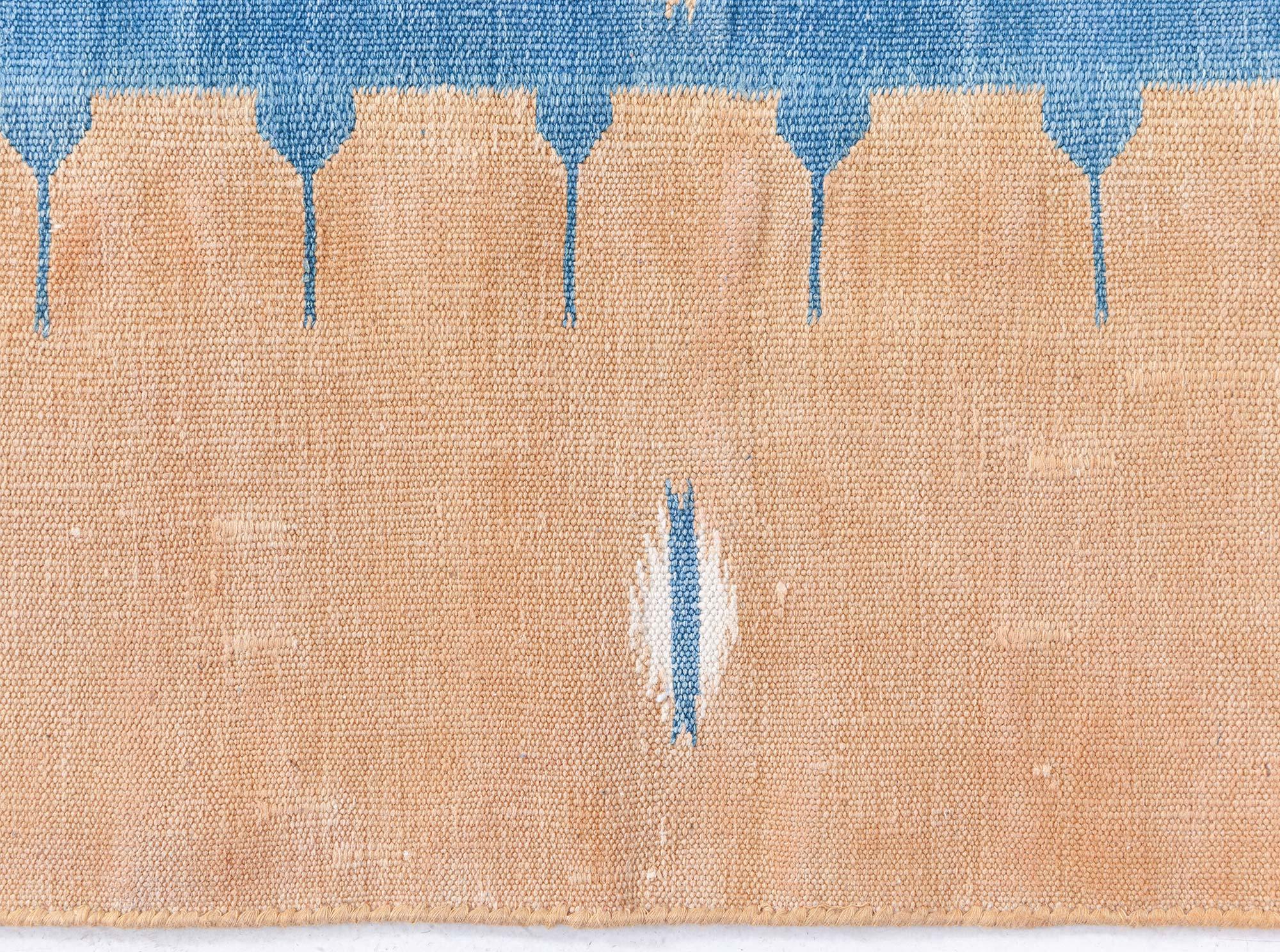 XX secolo Tappeto indiano dhurrie vintage Doris Leslie Blau in vendita