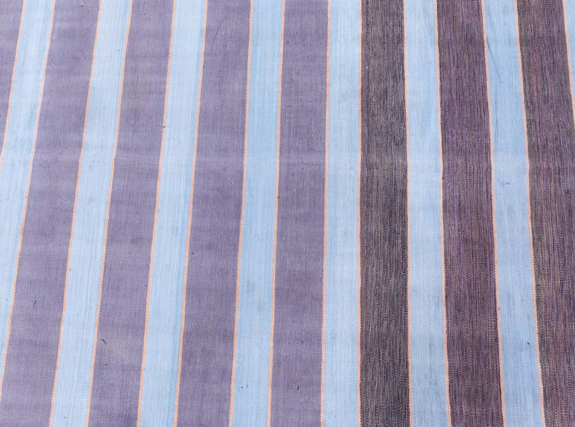 Alfombra India Dhurrie Vintage Doris Leslie Blau siglo XX en venta