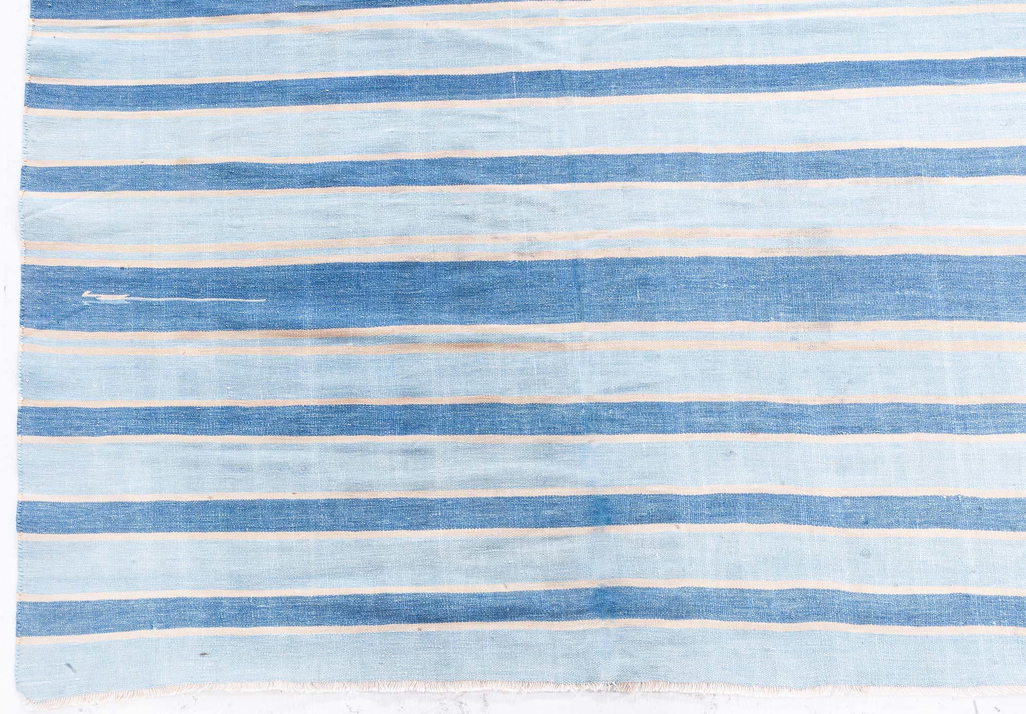 20th Century Vintage Indian Dhurrie Rug Doris Leslie Blau For Sale