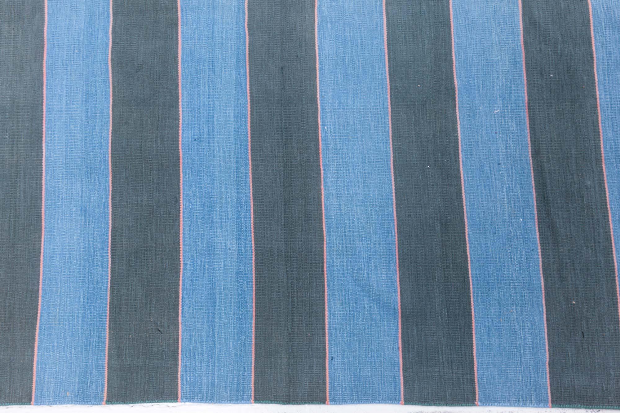 Cotton Vintage Indian Dhurrie Rug Doris Leslie Blau For Sale