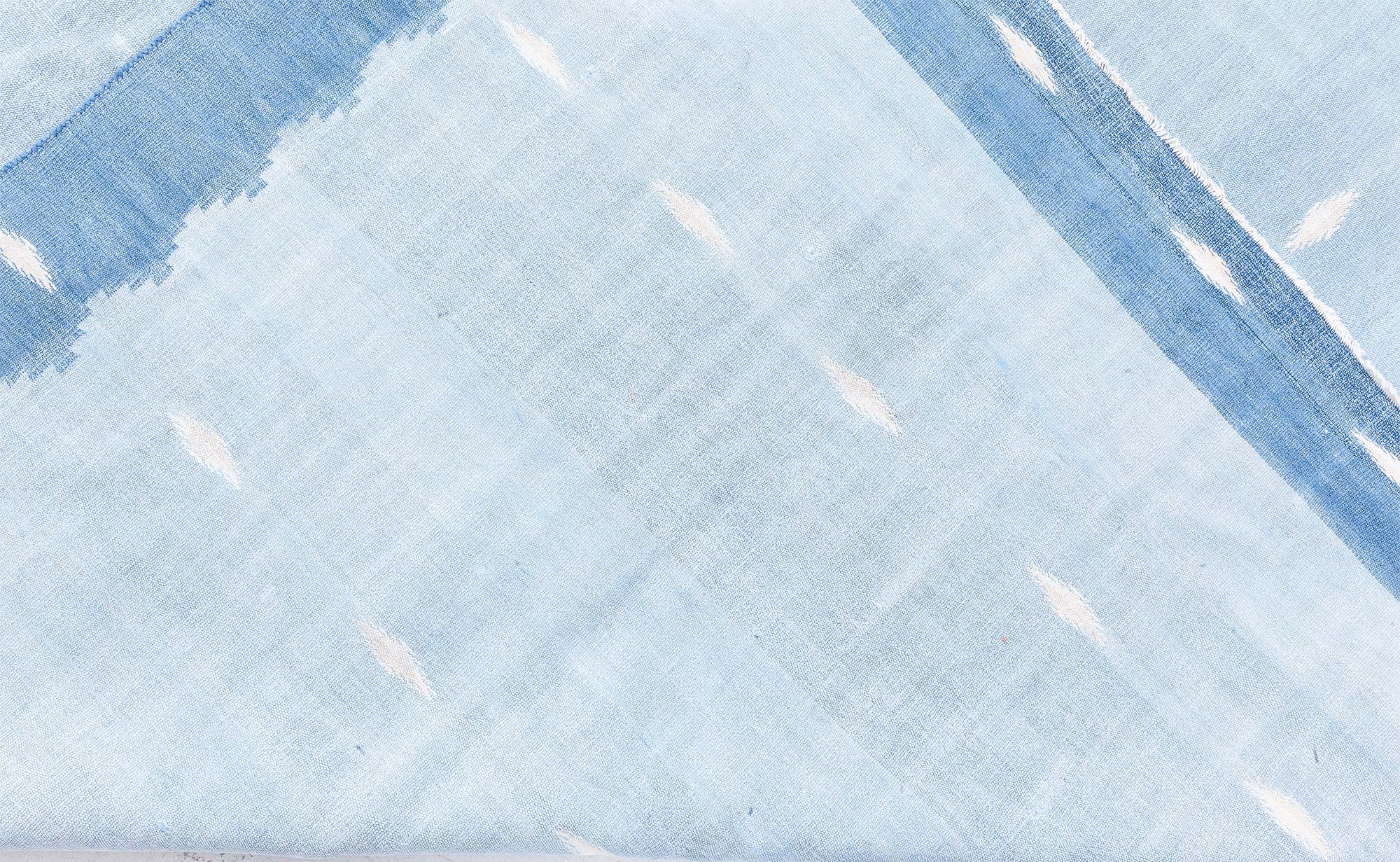 Cotton Vintage Indian Dhurrie Rug Doris Leslie Blau For Sale