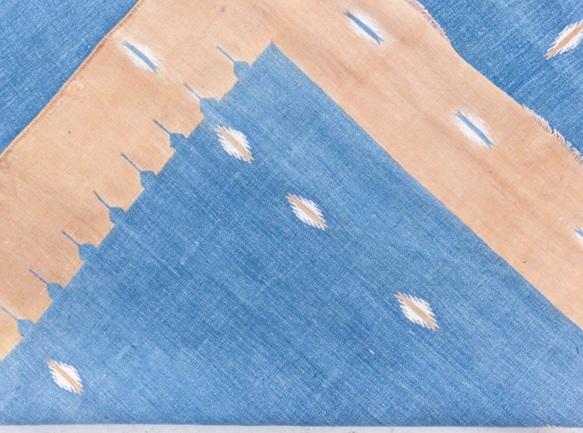 Vintage Indian Dhurrie Rug Doris Leslie Blau For Sale 1