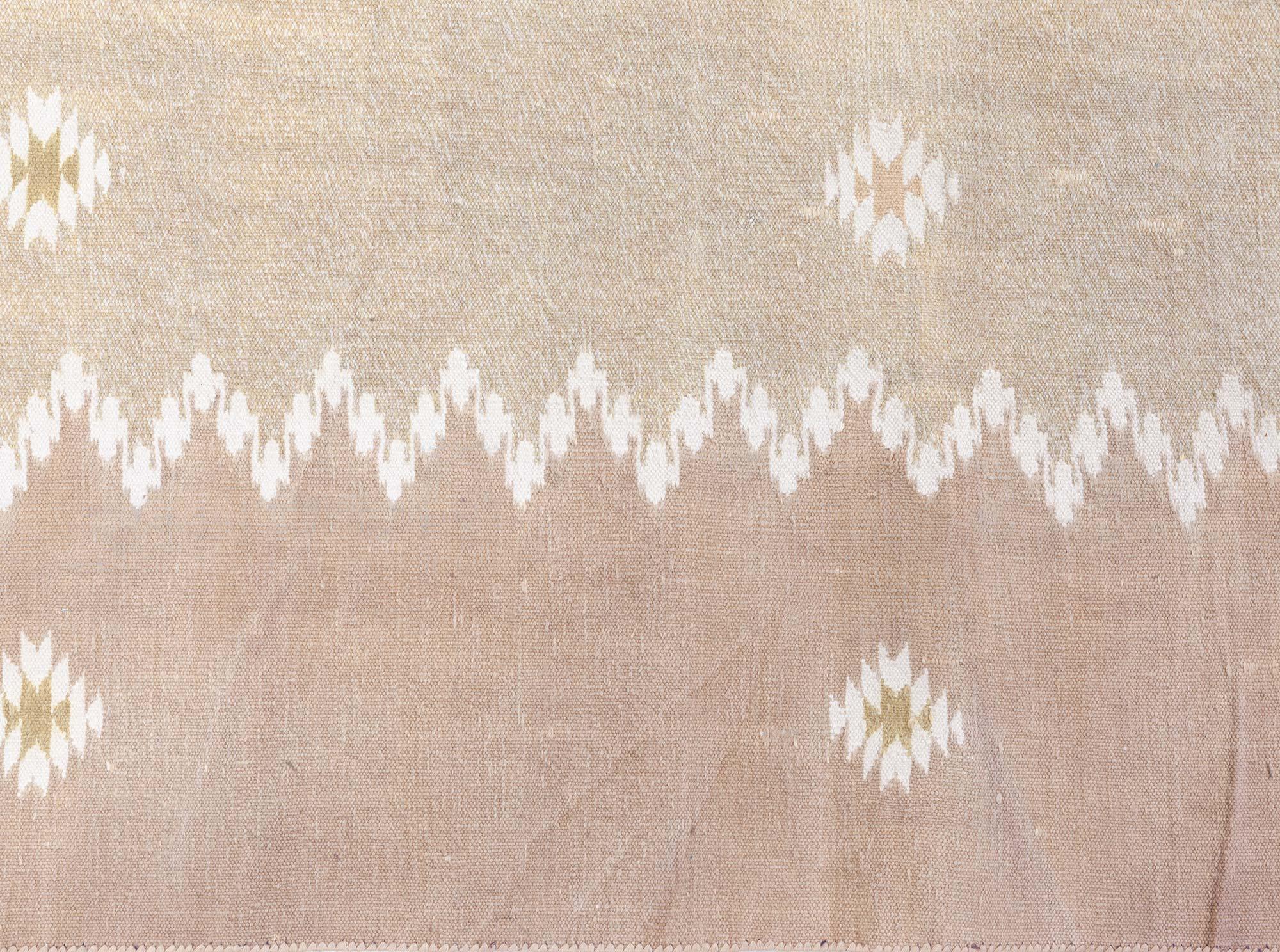 Tappeto indiano dhurrie vintage Doris Leslie Blau in vendita 2