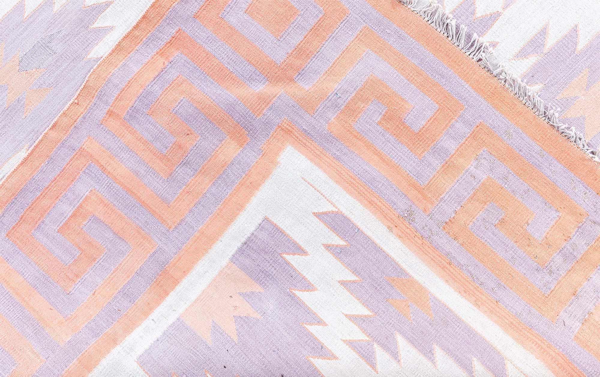 Tappeto indiano dhurrie vintage Doris Leslie Blau in vendita 1