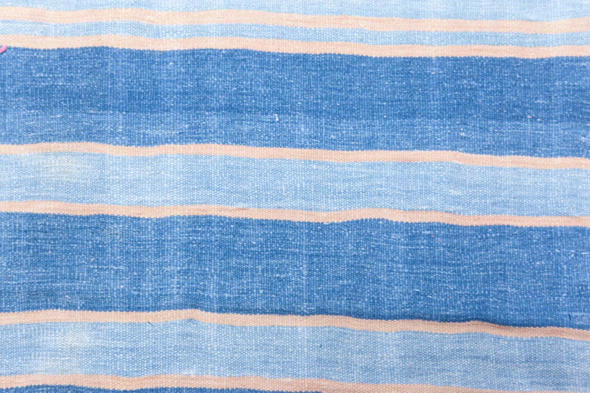 Vintage Indian Dhurrie Rug Doris Leslie Blau For Sale 1