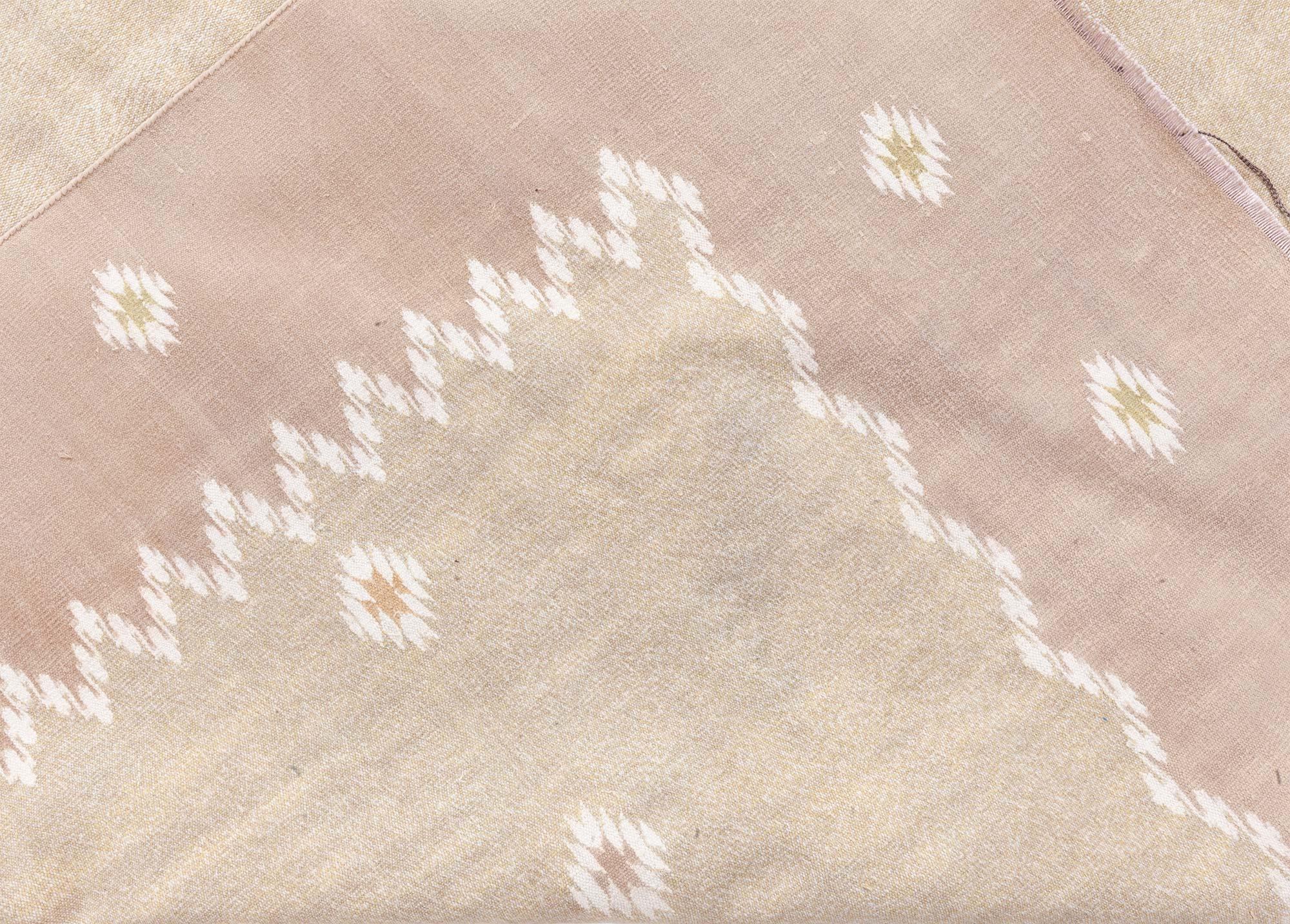 Tappeto indiano dhurrie vintage Doris Leslie Blau in vendita 3