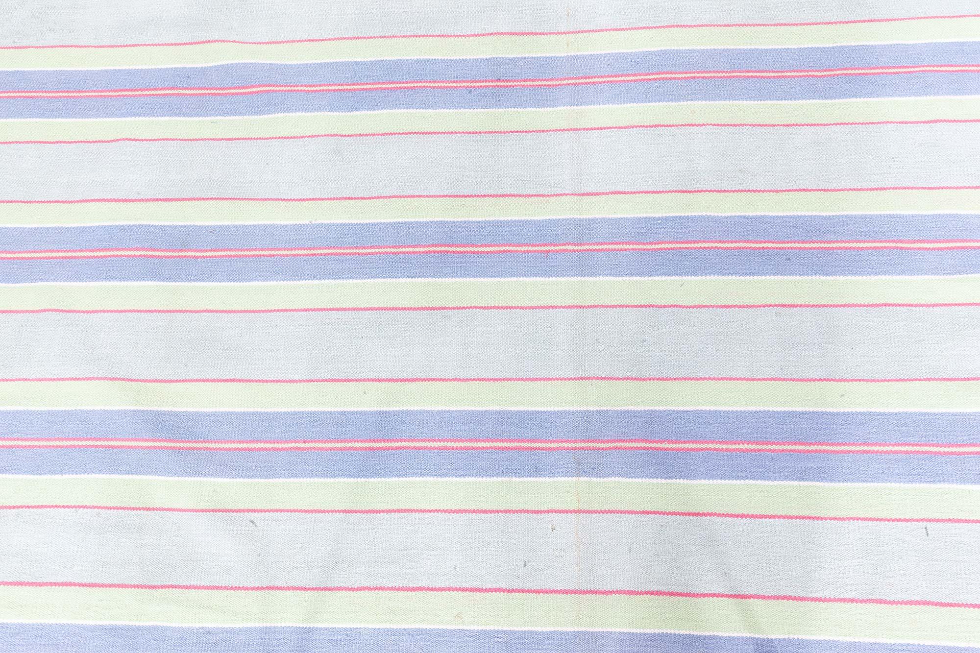 Tappeto indiano dhurrie vintage Doris Leslie Blau in vendita 1