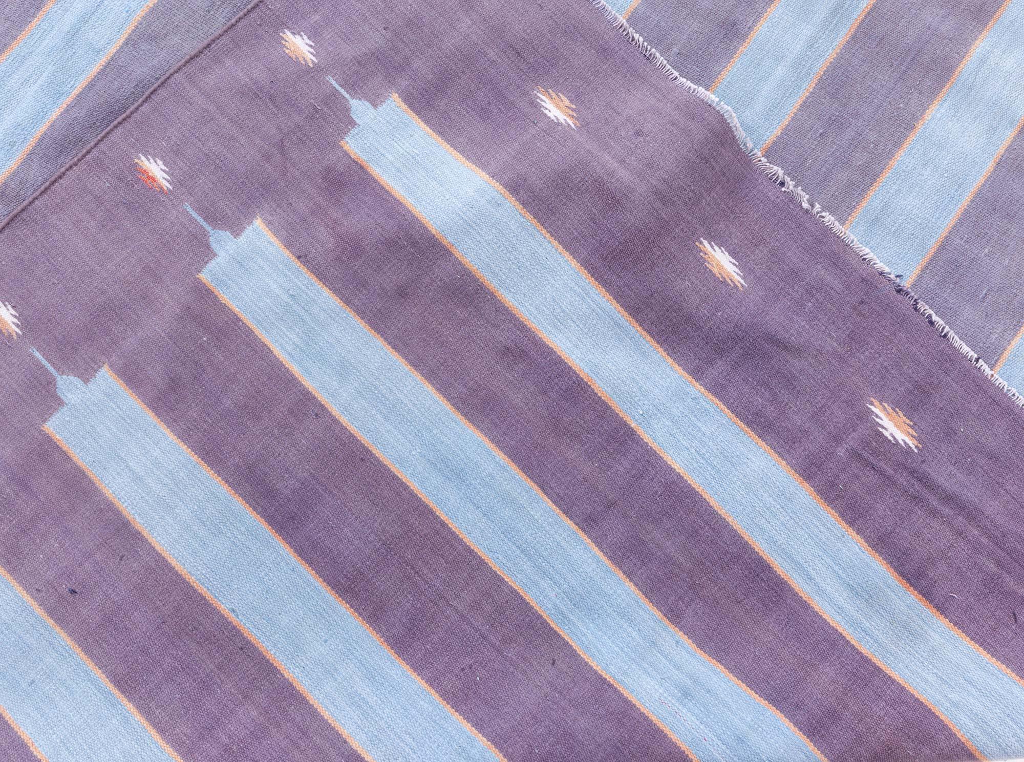 Vintage Indian Dhurrie Rug Doris Leslie Blau For Sale 3