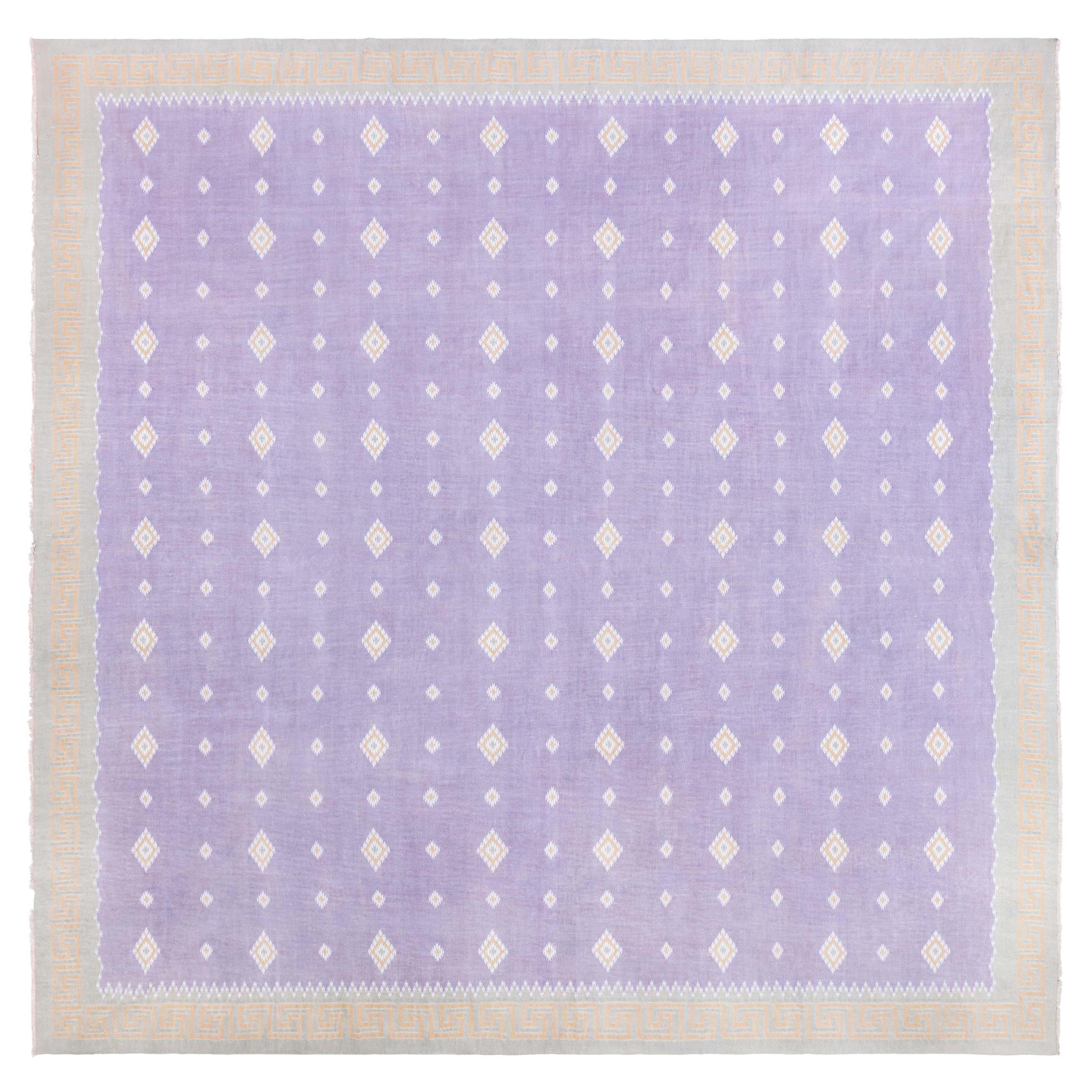 Vintage Indian Dhurrie Rug Doris Leslie Blau For Sale