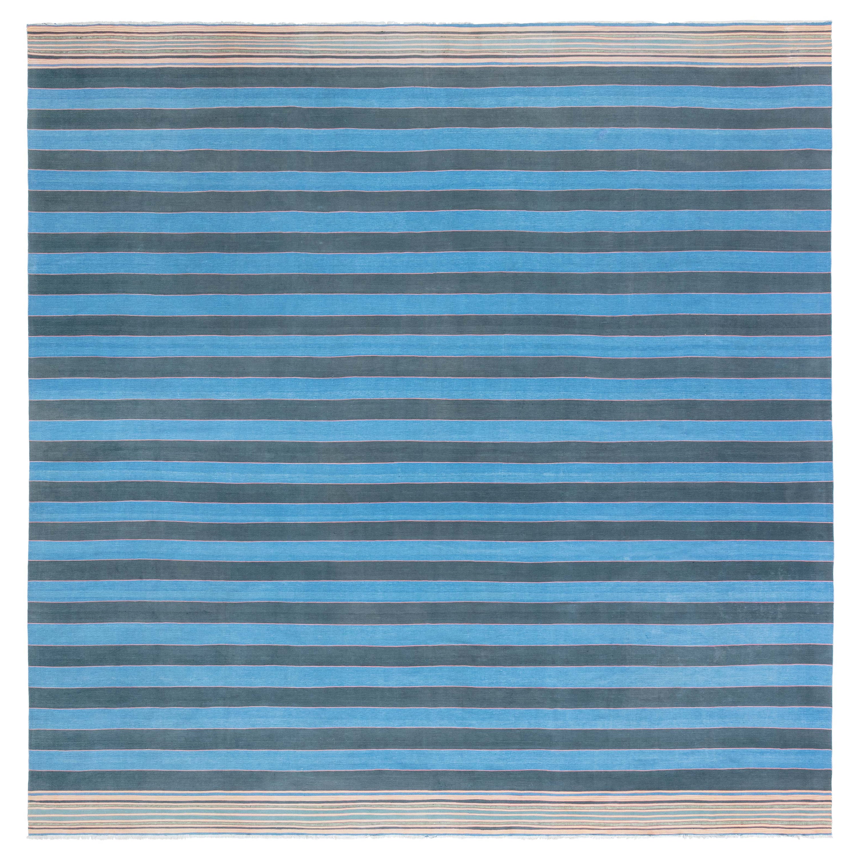 Vintage Indian Dhurrie Rug Doris Leslie Blau For Sale