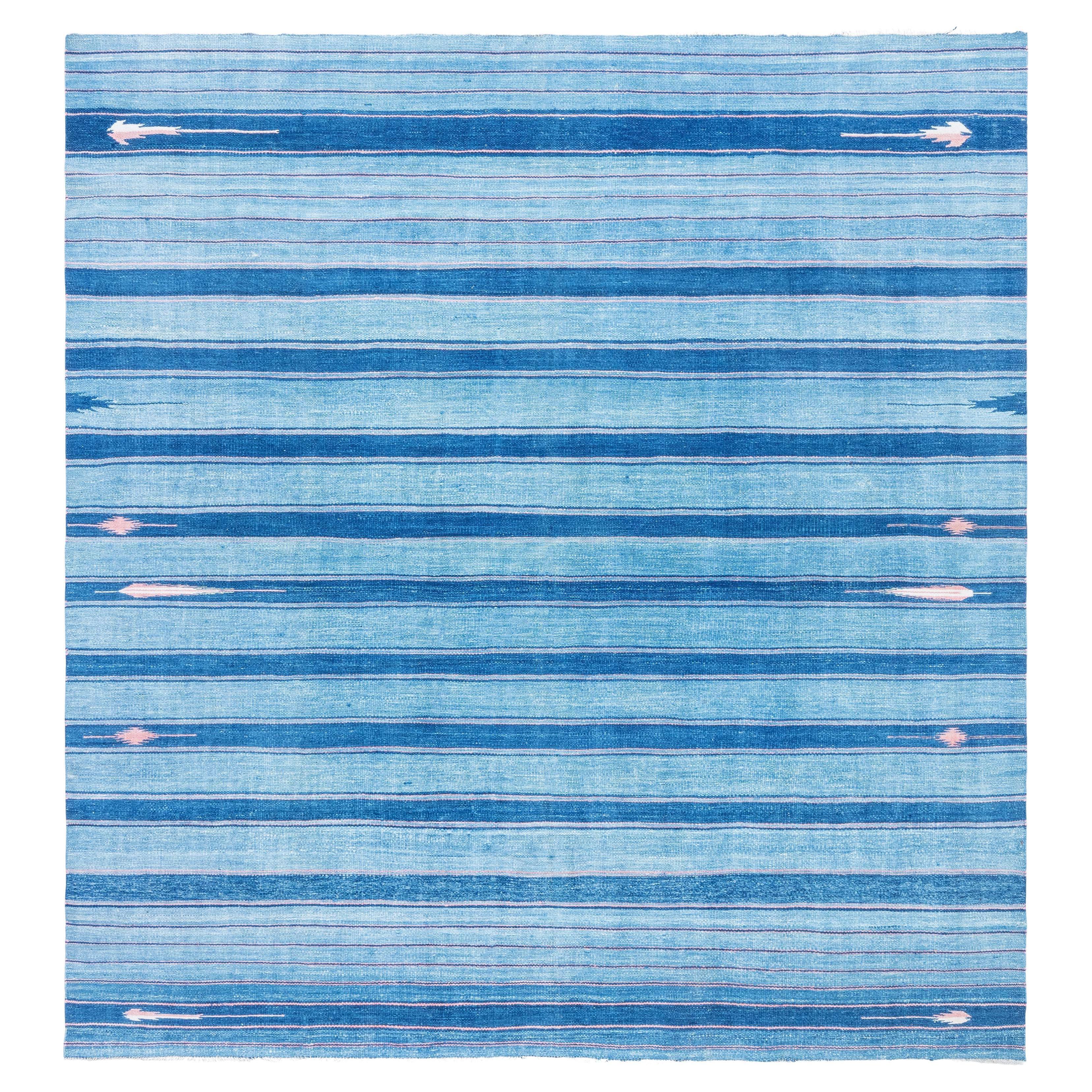 Vintage Indian Dhurrie Rug Doris Leslie Blau For Sale