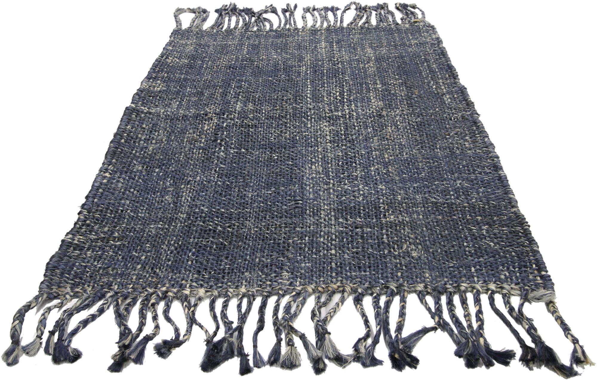 Vintage Indischer Dhurrie-Teppich (Kelim) im Angebot