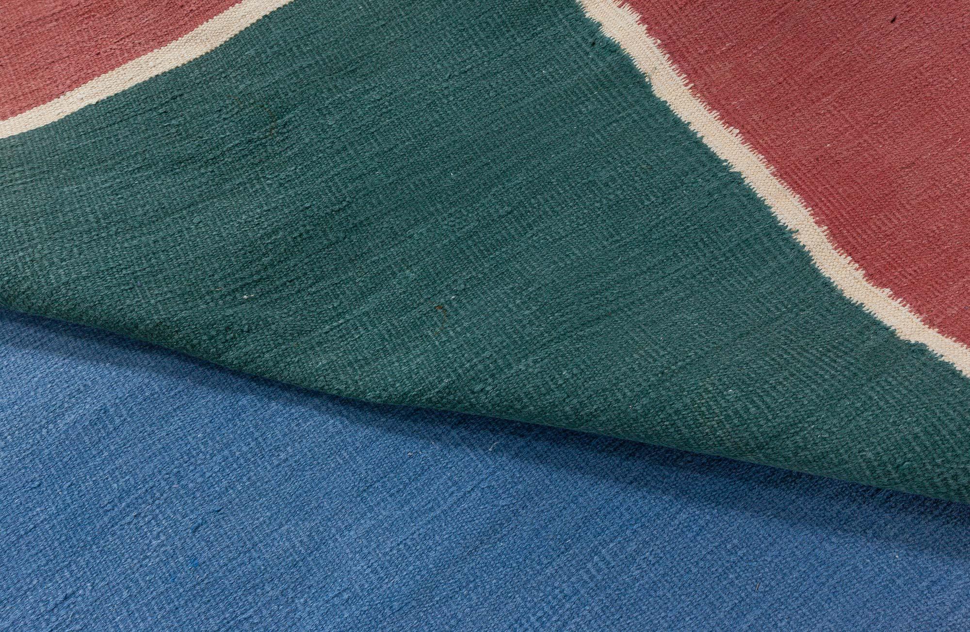 Vintage Indian Dhurrie Rug For Sale 1