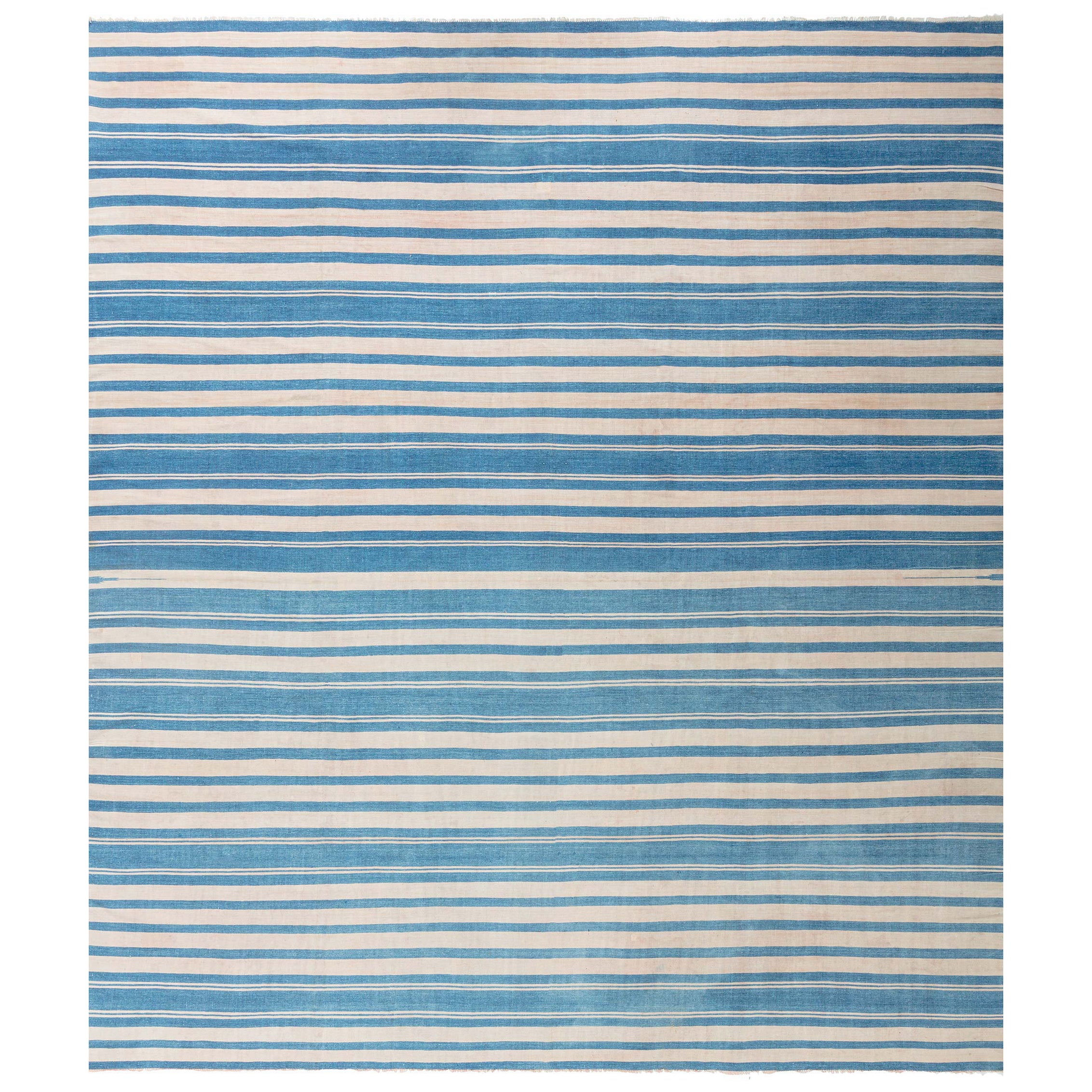 Vintage Indischer Dhurrie-Teppich