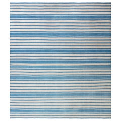 Vintage Indischer Dhurrie-Teppich