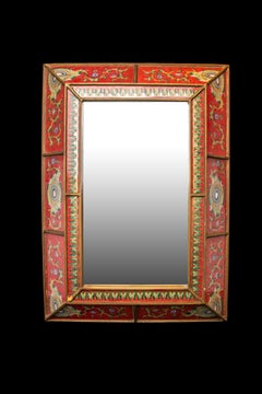 Miroir indien vintage en aggloméré