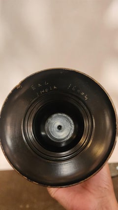 Vintage Indian Engraved Floral Metal Vase