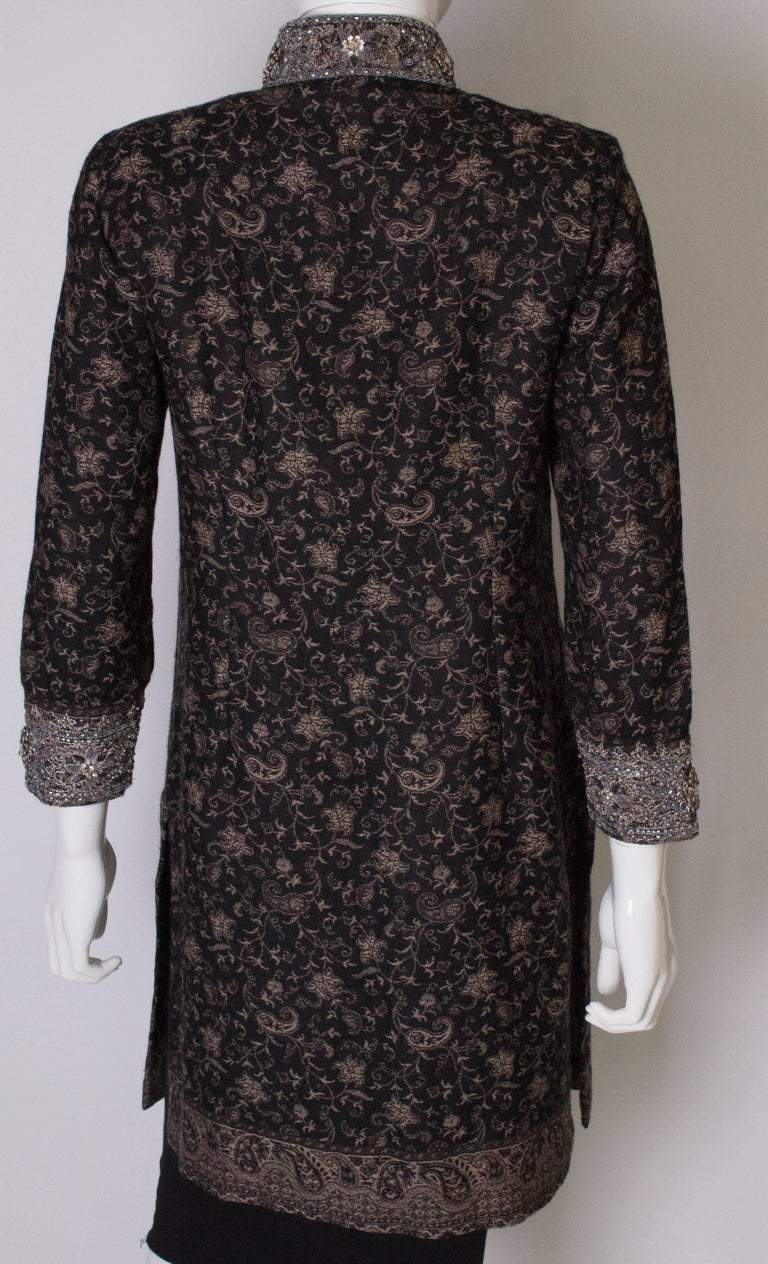 A Vintage 1990s Indian embroidered Evening Jacket For Sale at 1stDibs