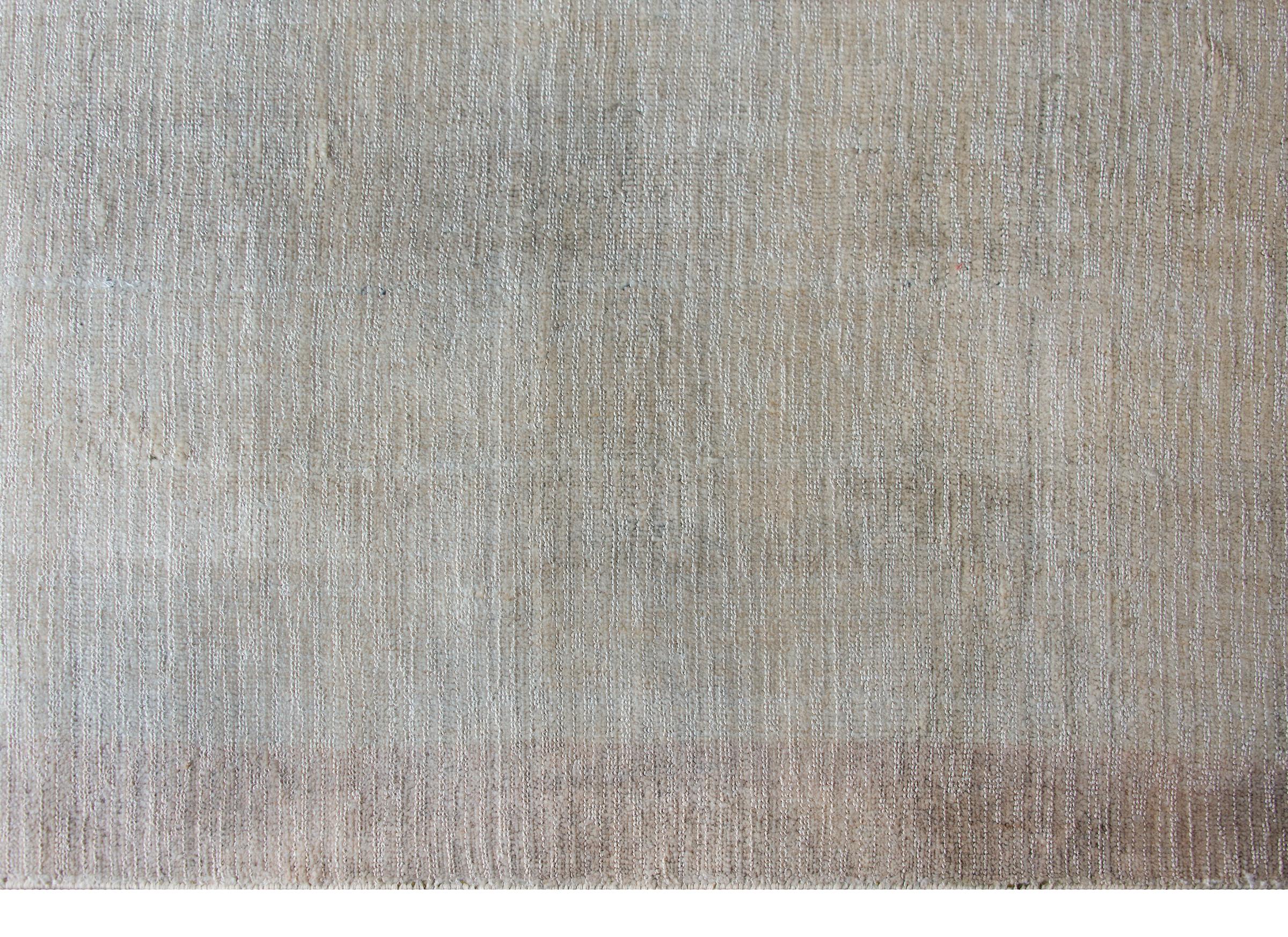 Hand-Knotted Vintage Indian Gabben-Style Silk Rug For Sale