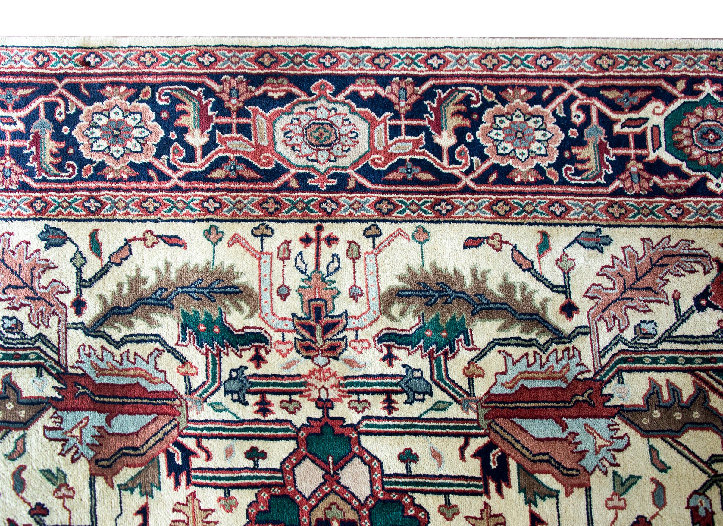 Vintage Indian Heriz-Style Rug For Sale 4