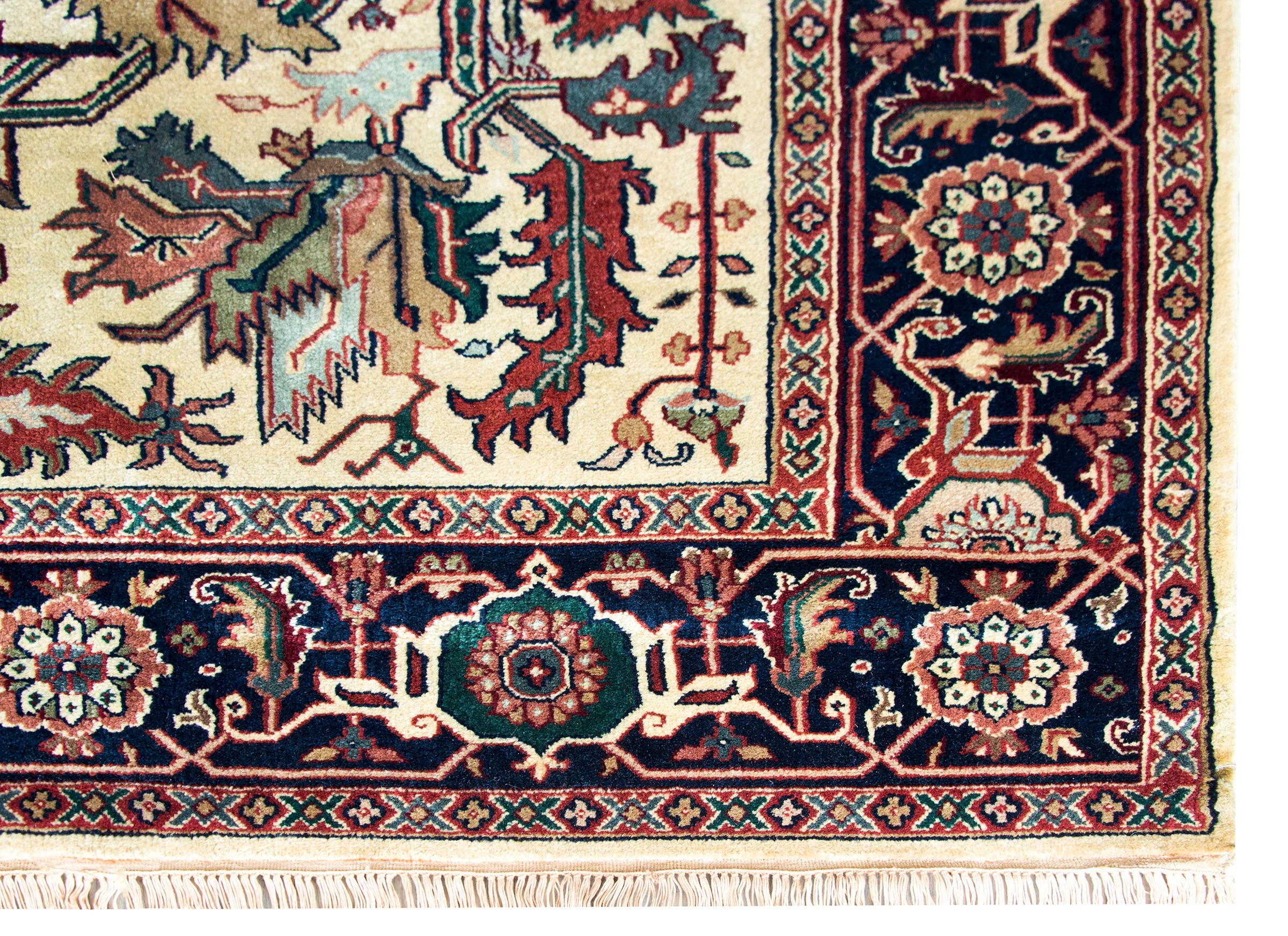 Vintage Indian Heriz-Style Rug For Sale 6