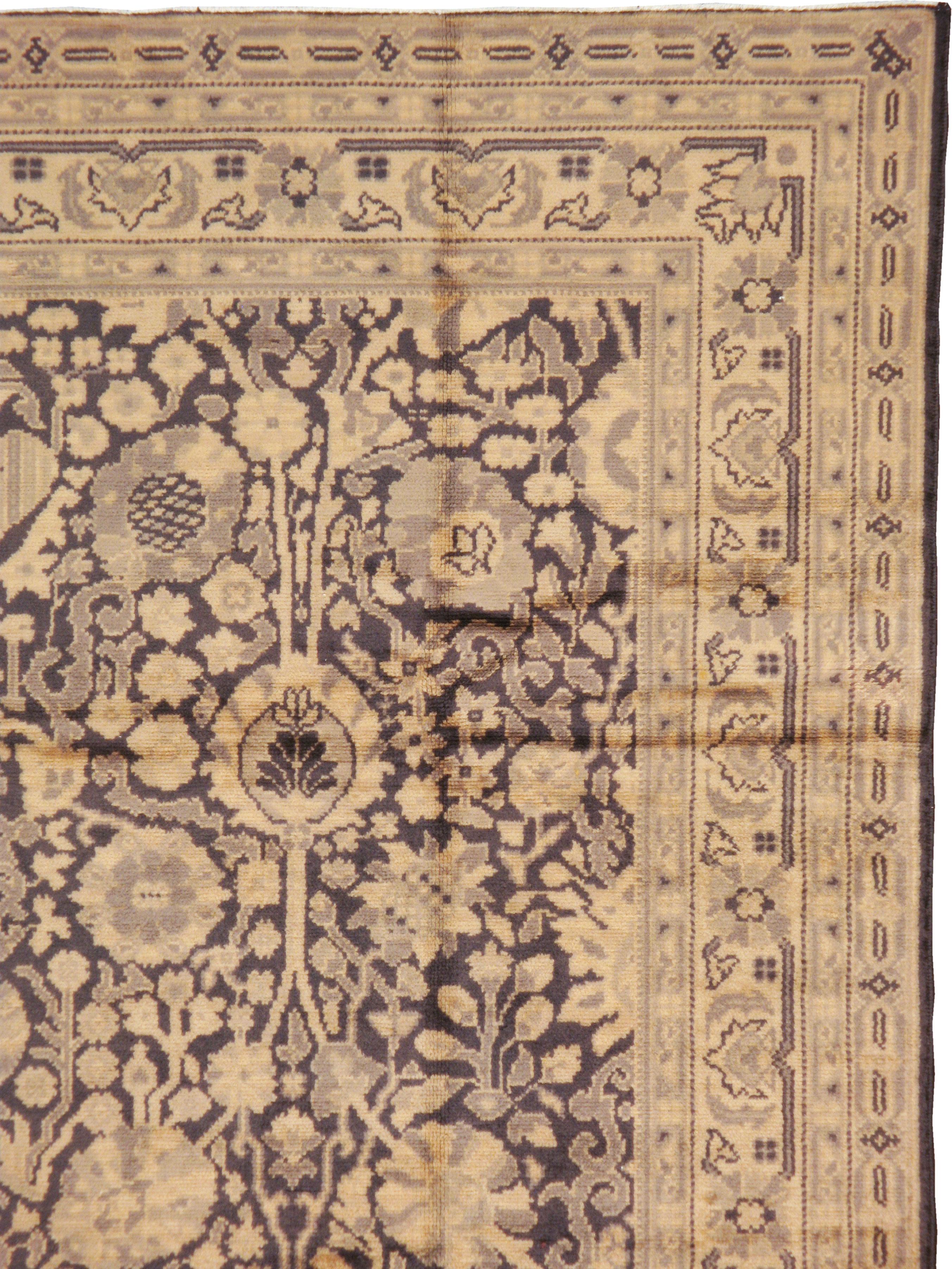 Kirman Tapis indien vintage de Lahore en vente