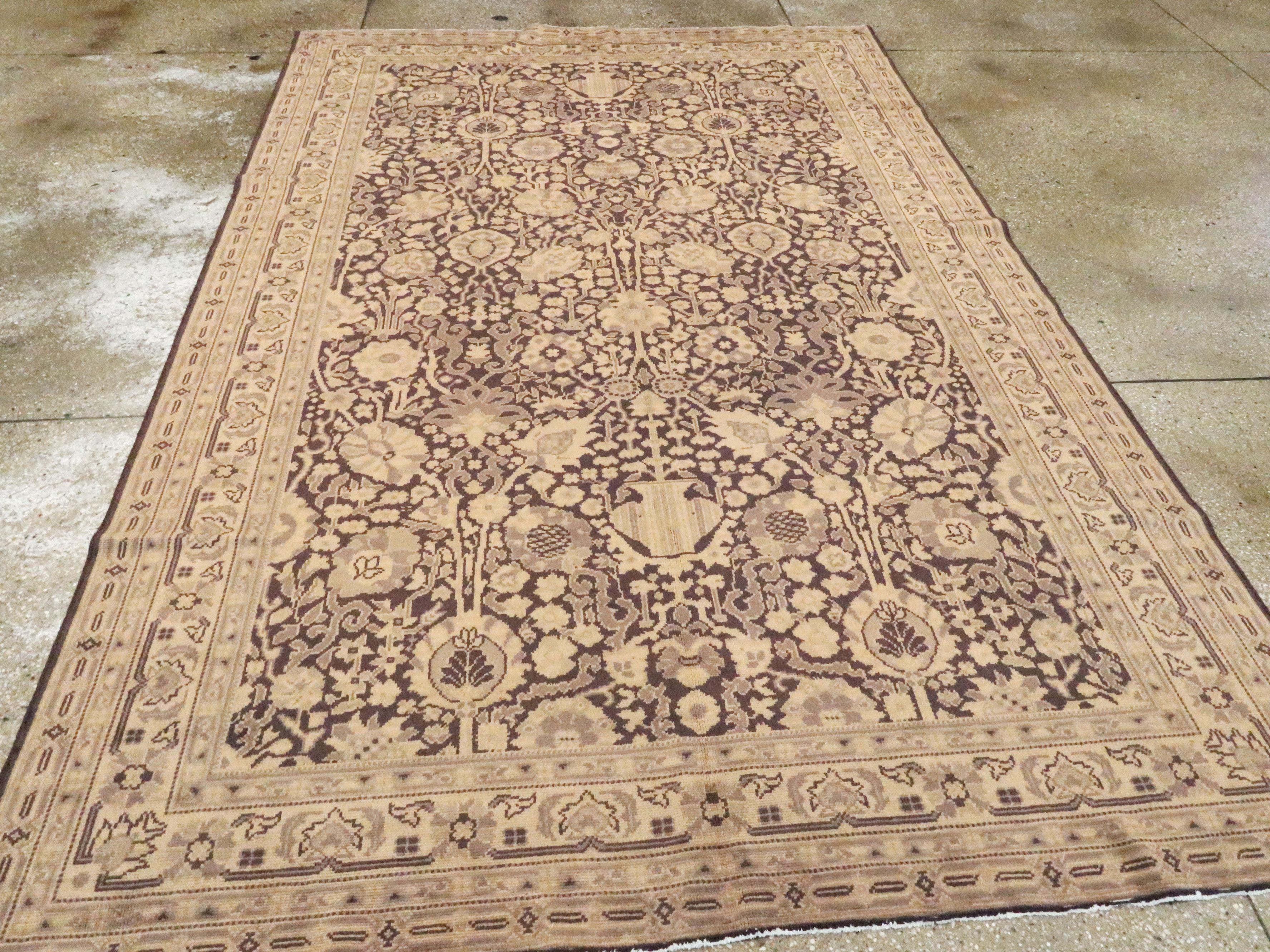 Noué à la main Tapis indien vintage de Lahore en vente