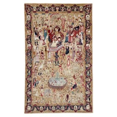 Indischer Lahore-Bilderteppich