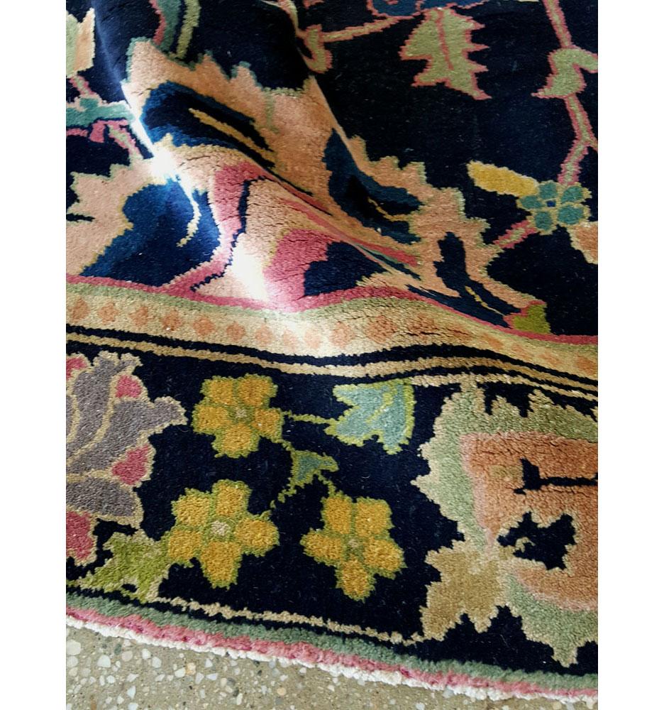 Indischer Lahore-Teppich, Vintage (Wolle) im Angebot