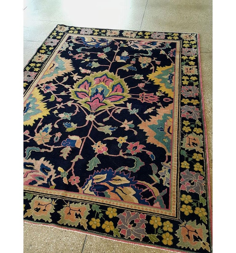 Vintage Indian Lahore Rug For Sale at 1stDibs