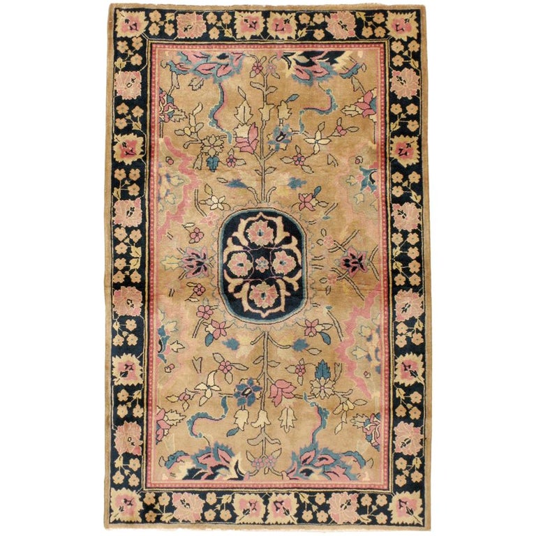 Vintage Indian Lahore Rug For Sale at 1stdibs