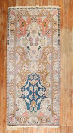 Vintage Indian Lahore Small Gallery Rug