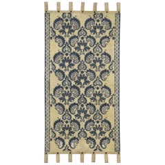 Retro Indian Leather Tapestry Wall Hanging with William and Mary Style