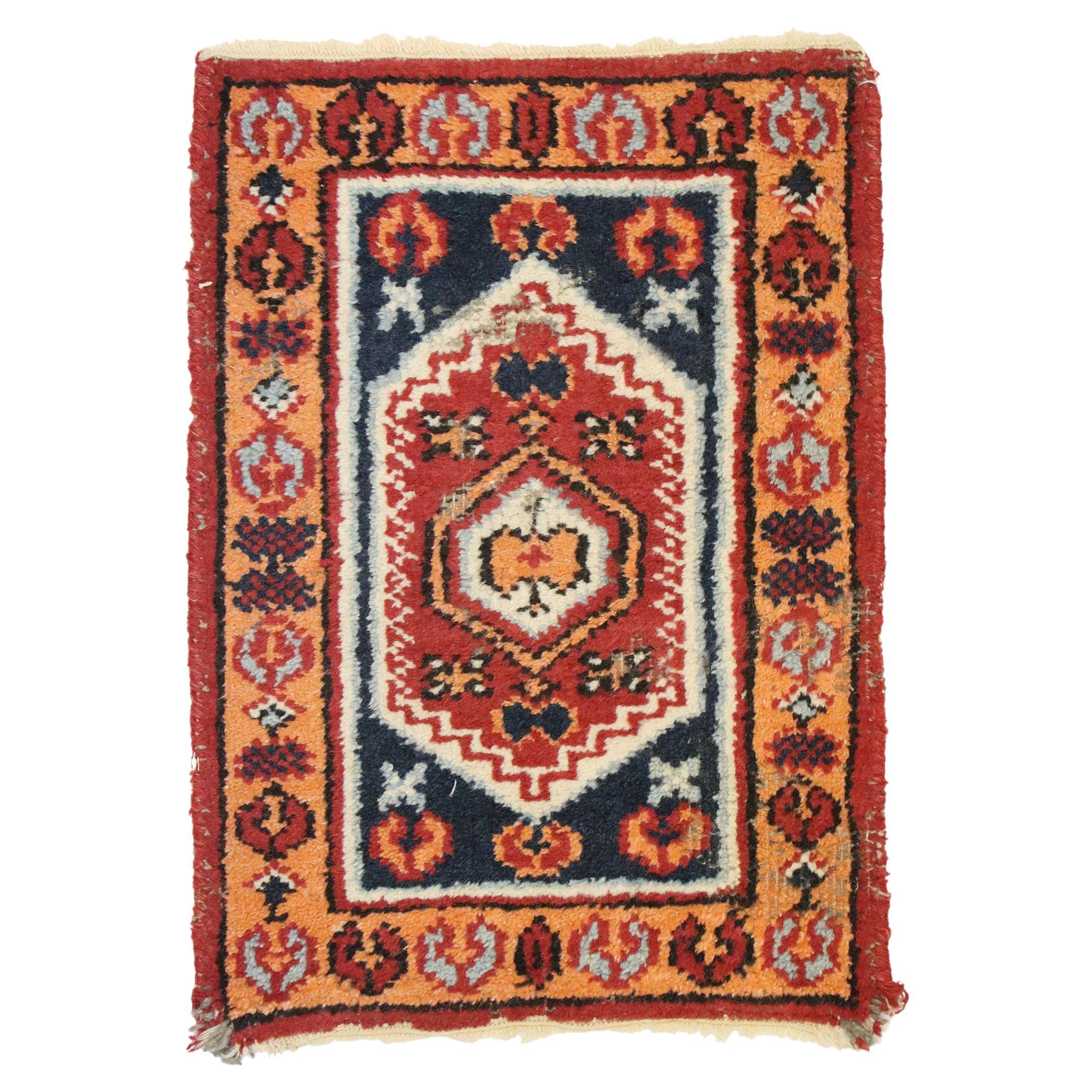 Vintage Indian Oushak Rug For Sale